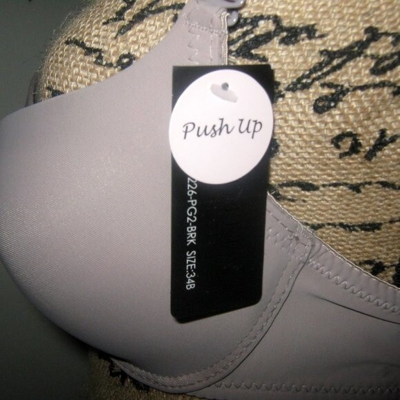 Youmita 34B Bark Floral Embroidery Racerback Bra NWT - Picture 3 of 7